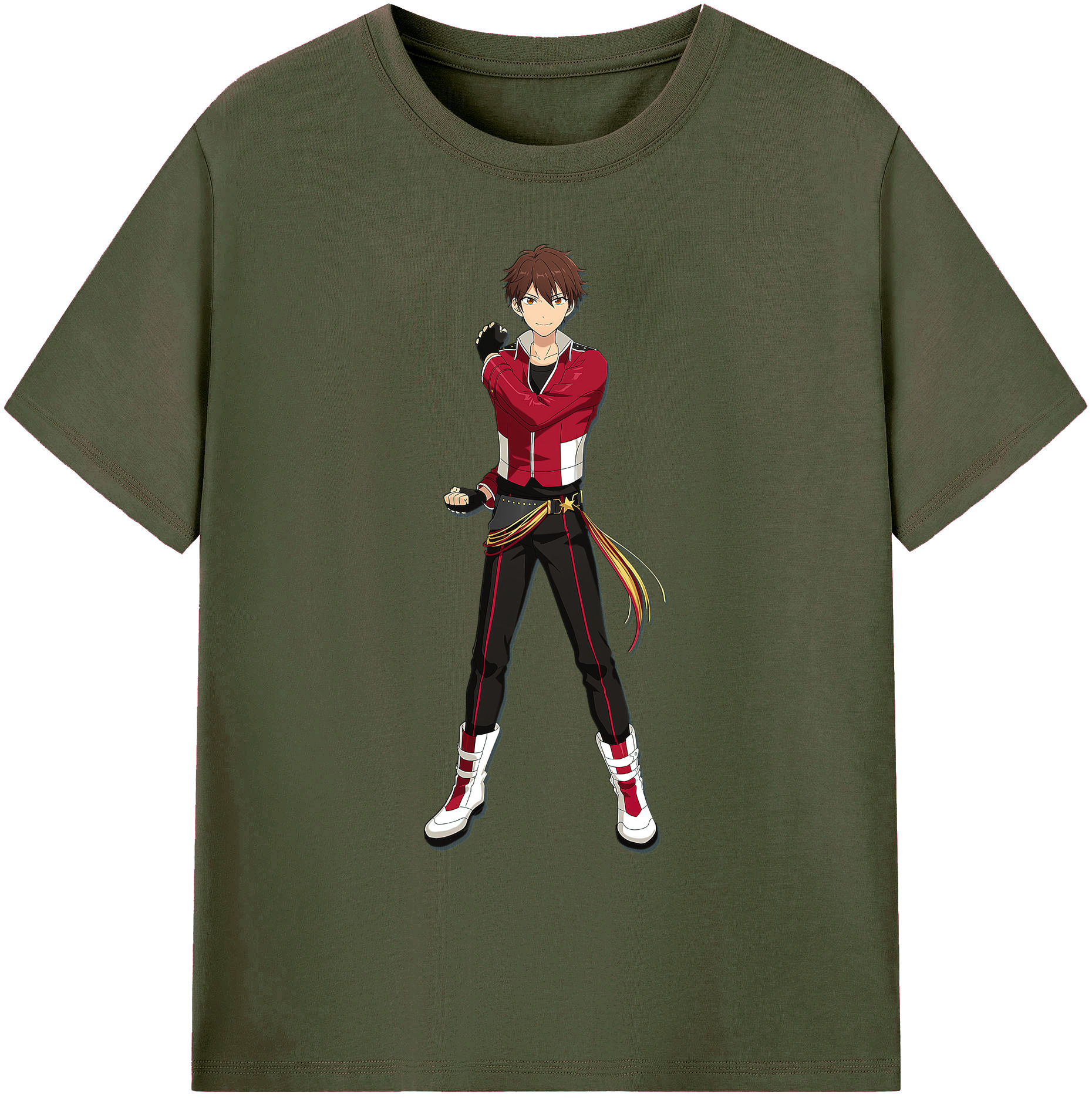 （画像用） あんさんぶるスターズ! Ensemble Stars 綿100％ メンズ半袖Tシャツ｜肌触りやわらか＆通気性
